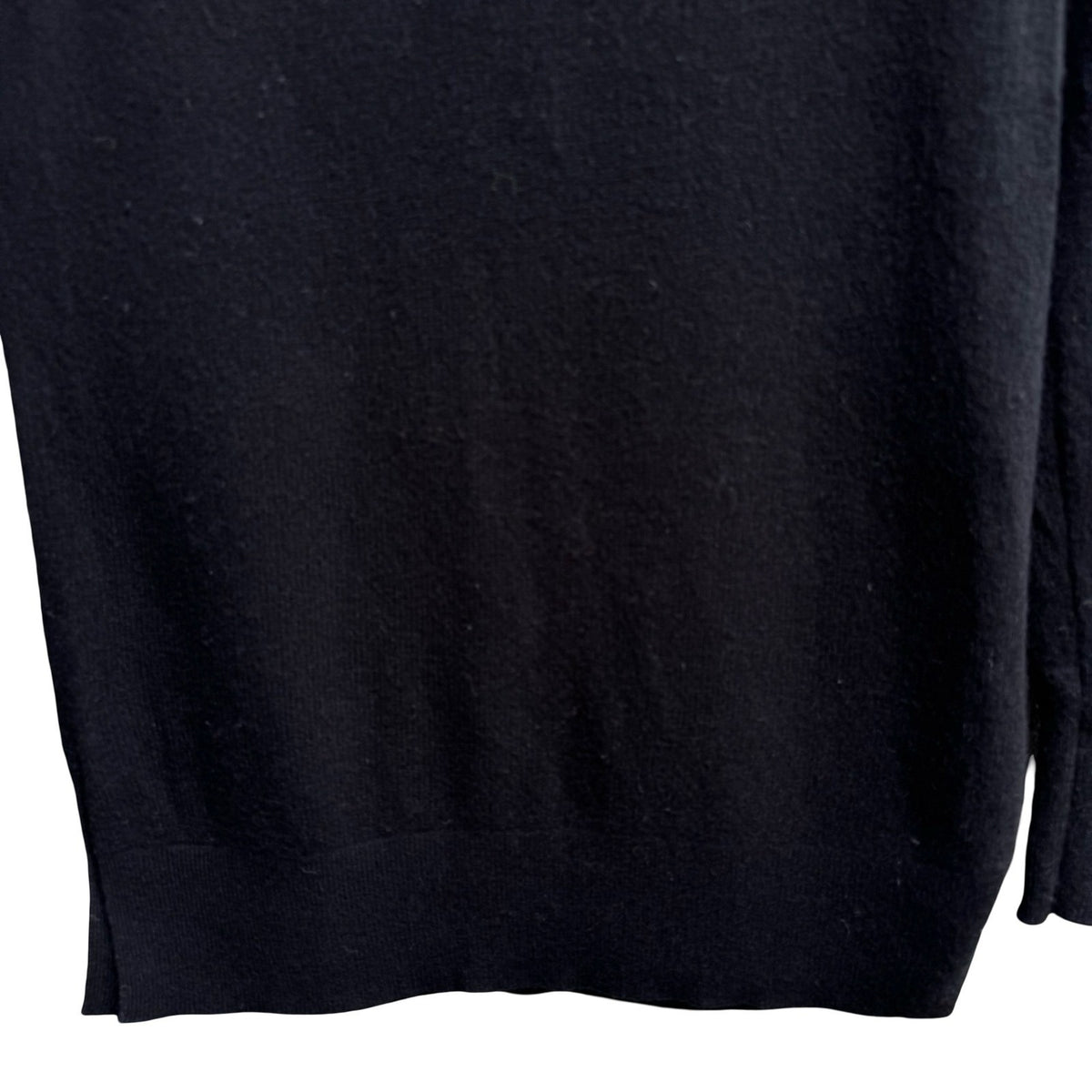 Halogen 100% Cashmere Quiet Luxury Minimalist Old Money Preppy Sweater Black XS
