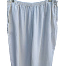 Switch Flax Womens White Linen Flowy Wide Leg Boho Lagenlook Casual Cropped Pants 2G 3 image