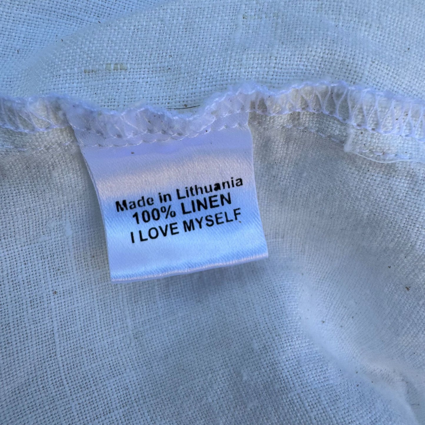 Flax Womens White Linen Flowy Wide Leg Boho Lagenlook Casual Cropped Pants 2G