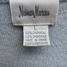 Switch Neiman Marcus Cashmere Quiet Luxury Preppy Cozy Cardigan Sweater Pastel Blue L 2 image
