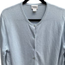 Switch Neiman Marcus Cashmere Quiet Luxury Preppy Cozy Cardigan Sweater Pastel Blue L 3 image