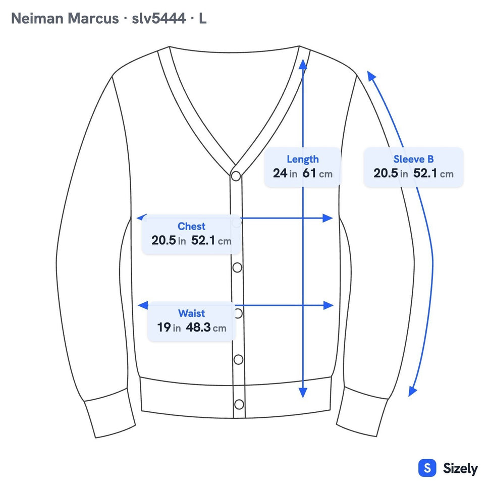 Neiman Marcus Cashmere Quiet Luxury Preppy Cozy Cardigan Sweater Pastel Blue L