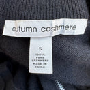 Switch Autumn Cashmere Pure Cashmere Back Zip Elbow Sleeve Sweater Womens S Black Goth 2 image