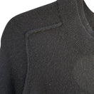 Switch Autumn Cashmere Pure Cashmere Back Zip Elbow Sleeve Sweater Womens S Black Goth 3 image