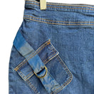 Switch Juke Box Stretch Vintage Y2K Women&#39;s Denim Mini Skirt With D-Ring Pocket Details 3 image