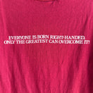 Switch Hanes Beefy-T Red Left Handed Pride Graphic Short Sleeve All Cotton Shirt M 38-40 2 image