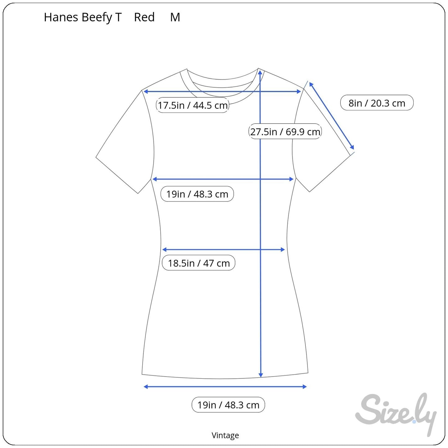 Hanes Beefy-T Red Left Handed Pride Graphic Short Sleeve All Cotton Shirt M 38-40