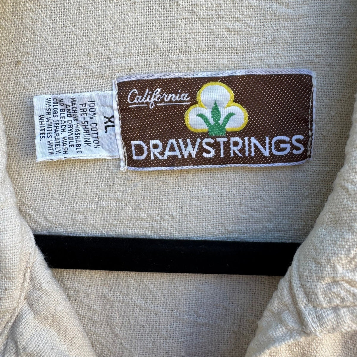 California Drawstrings Vintage 90s Boho Cotton Butterfly Embroidered Shirt Pants