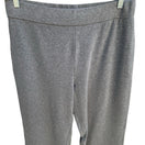 Switch Jones New York Signature Womens Heather Grey Pull On Knit Straight Leg Pants L 3 image