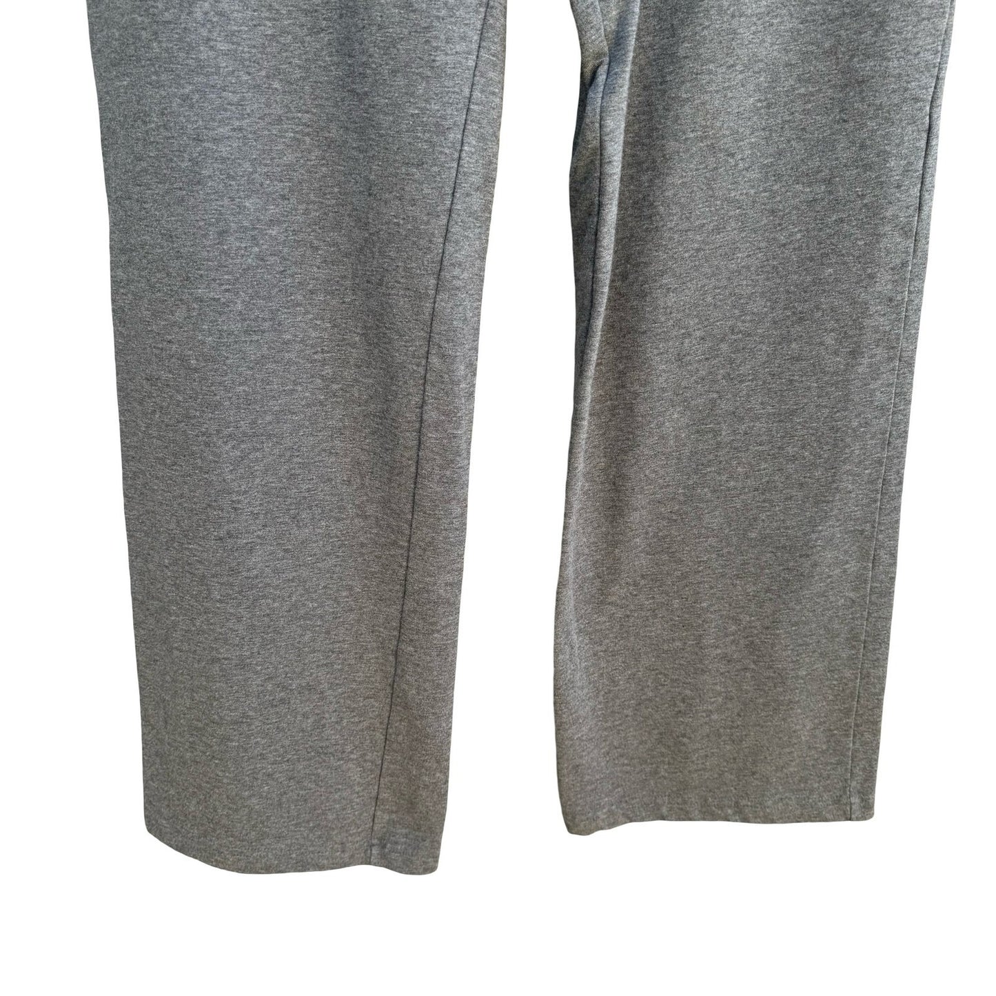 Jones New York Signature Womens Heather Grey Pull On Knit Straight Leg Pants L