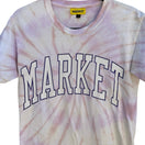 Switch Market Tie Dye Varsity Arch Logo T-Shirt Skater Collegiate Streetwear Mens S 3 image