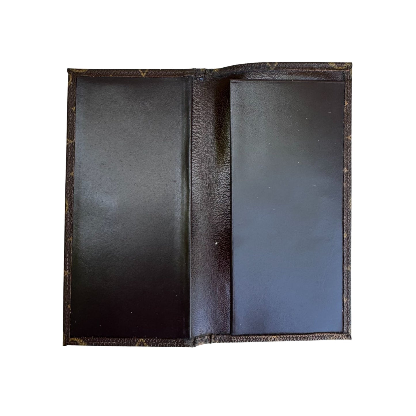 Louis Vuitton Vintage Monogram Canvas Trifold Wallet Card Holder Checkbook Cover