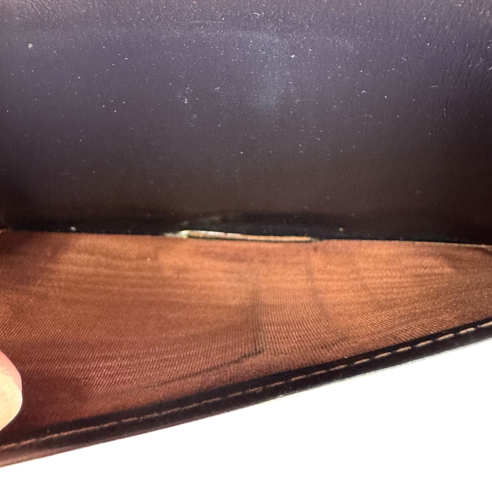 Louis Vuitton Vintage Monogram Canvas Trifold Wallet Card Holder Checkbook Cover