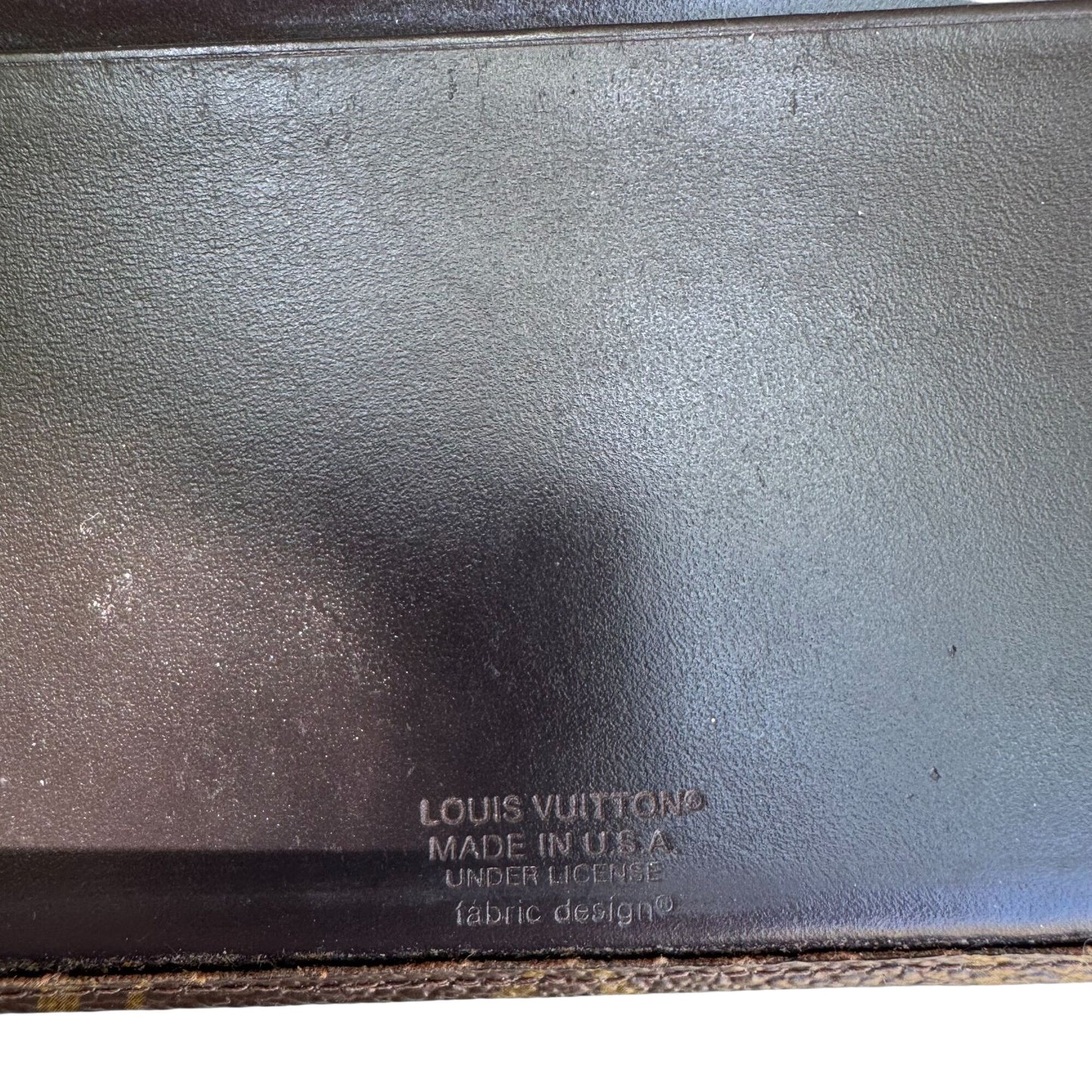 Louis Vuitton Vintage Monogram Canvas Trifold Wallet Card Holder Checkbook Cover