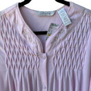 Switch Jasmine Rose Coquette Grandmacore Pink Embroidered Smocked Fleece Robe L NWT 3 image