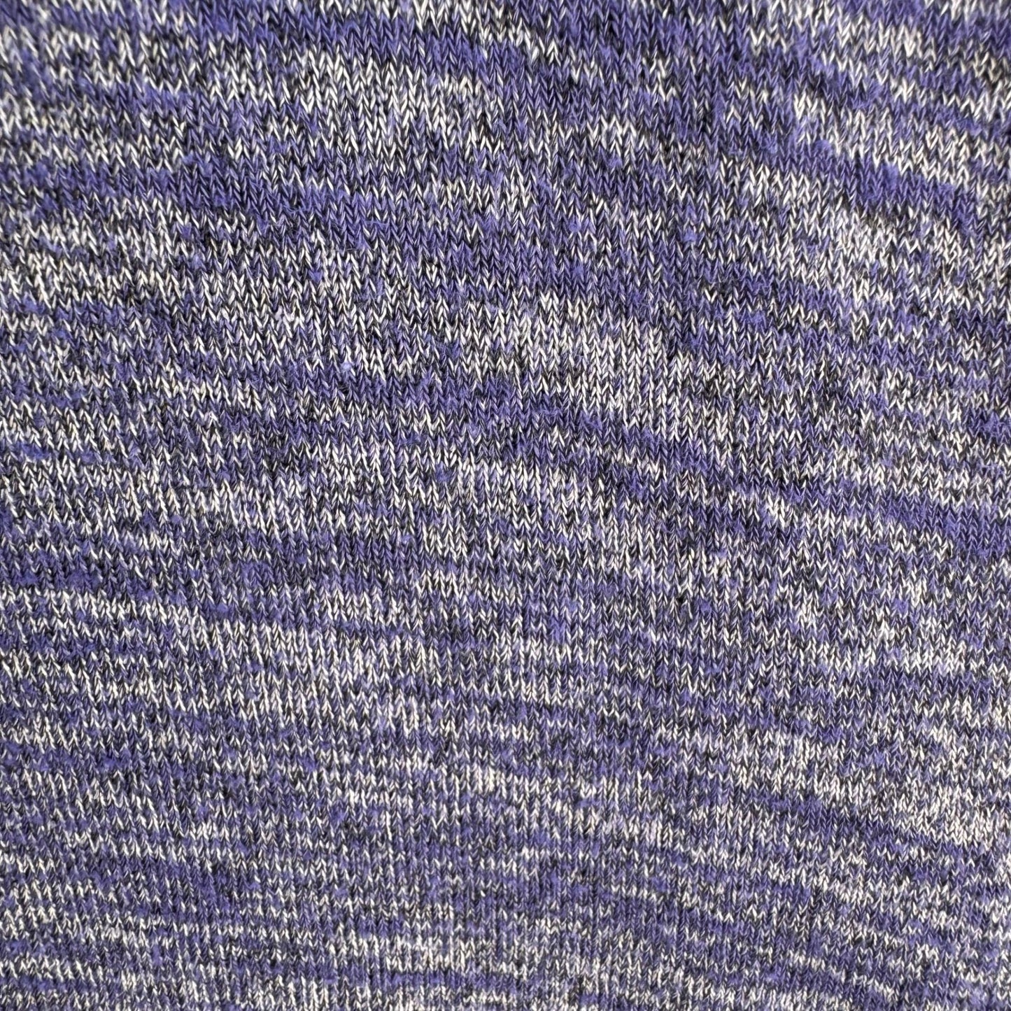 LOGO Lori Goldstein Purple Marled Knit V-Neck Tunic Top Lagenlook Loungewear M