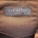 Switch Ted Baker London Minimalist Brown Iridescent Hidden Button Shirt Tailored Chic S 2 image