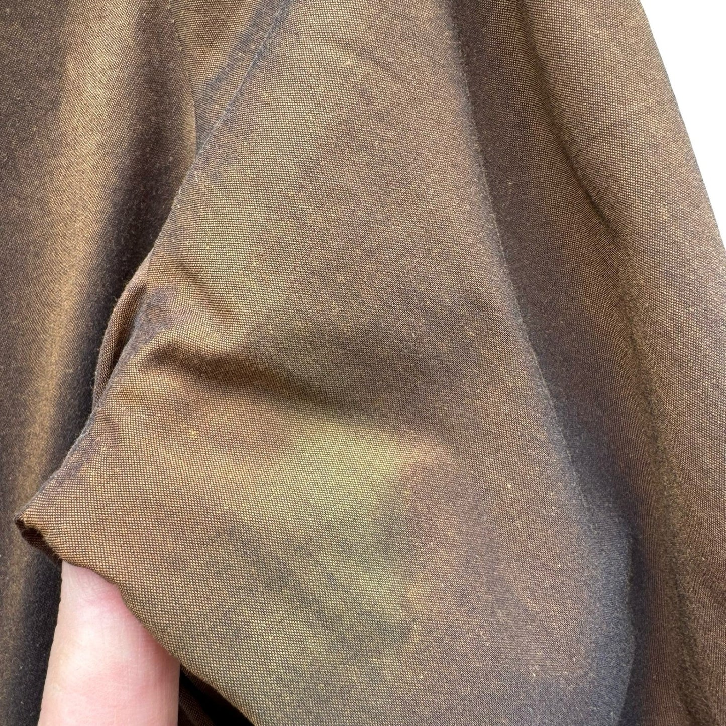 Ted Baker London Minimalist Brown Iridescent Hidden Button Shirt Tailored Chic S
