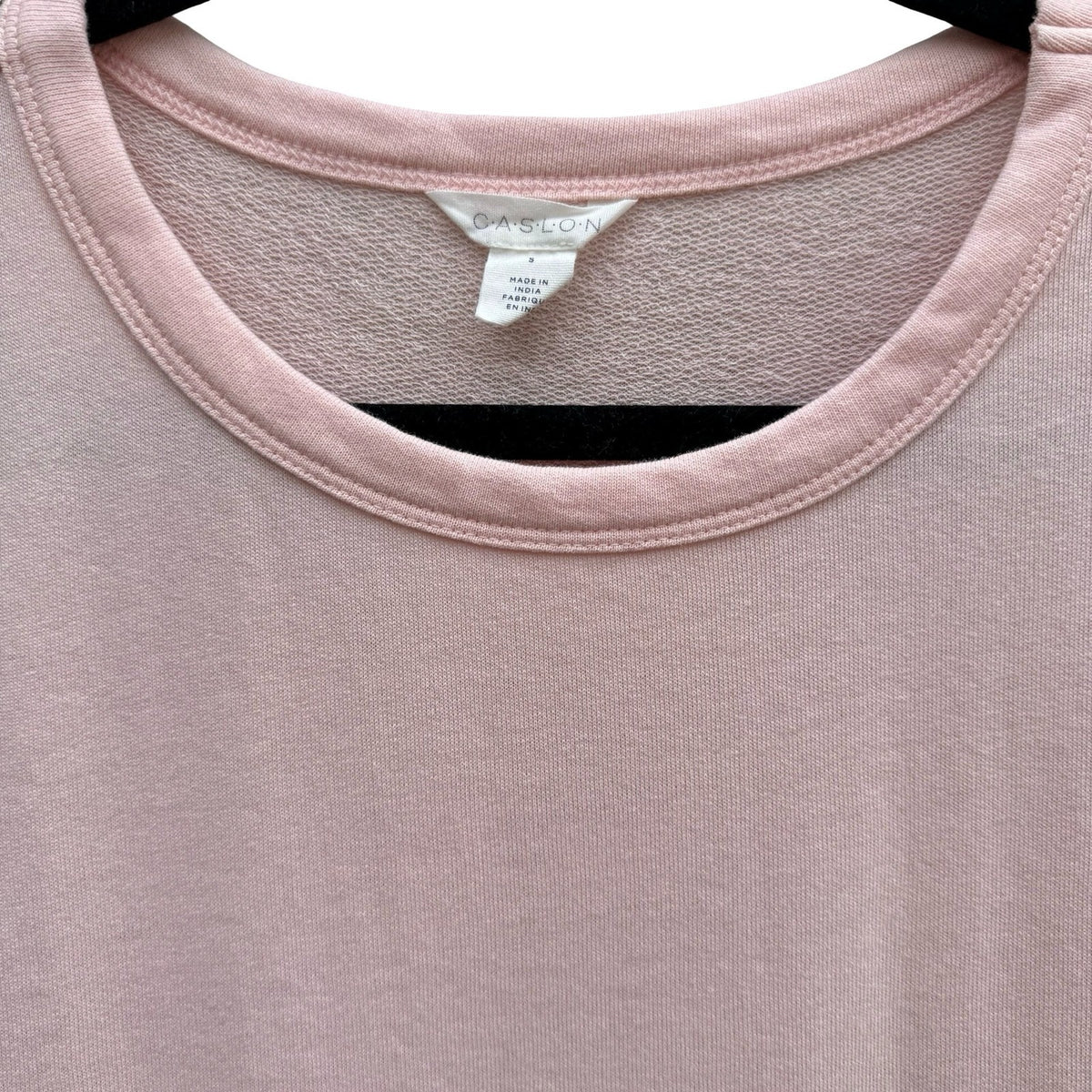 Caslon Coquette Cottagecore Soft Girl Eyelet Peplum Hem French Terry Top Pastel