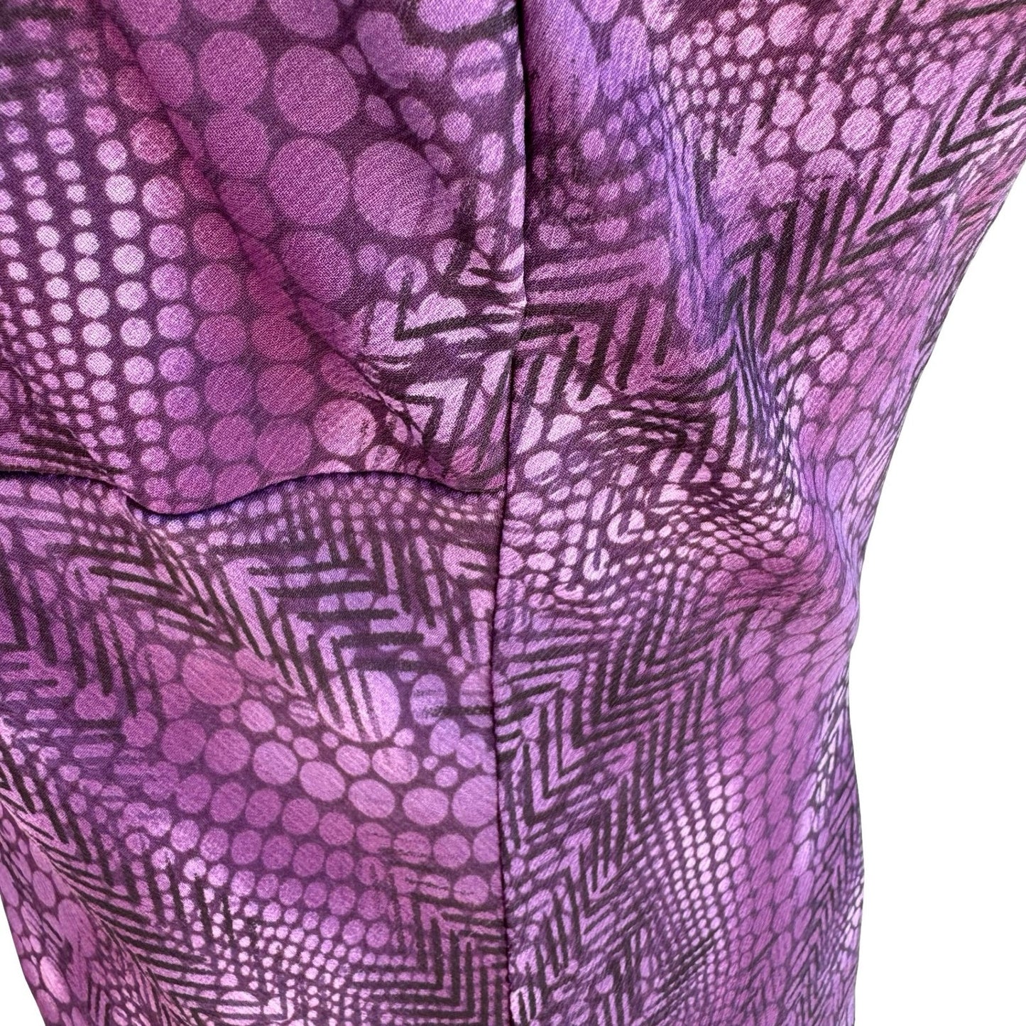 BIYAYCDA Y2K Purple Whimsigoth Snakeskin Tiered Midi Dress 10 Fairycore Romantic