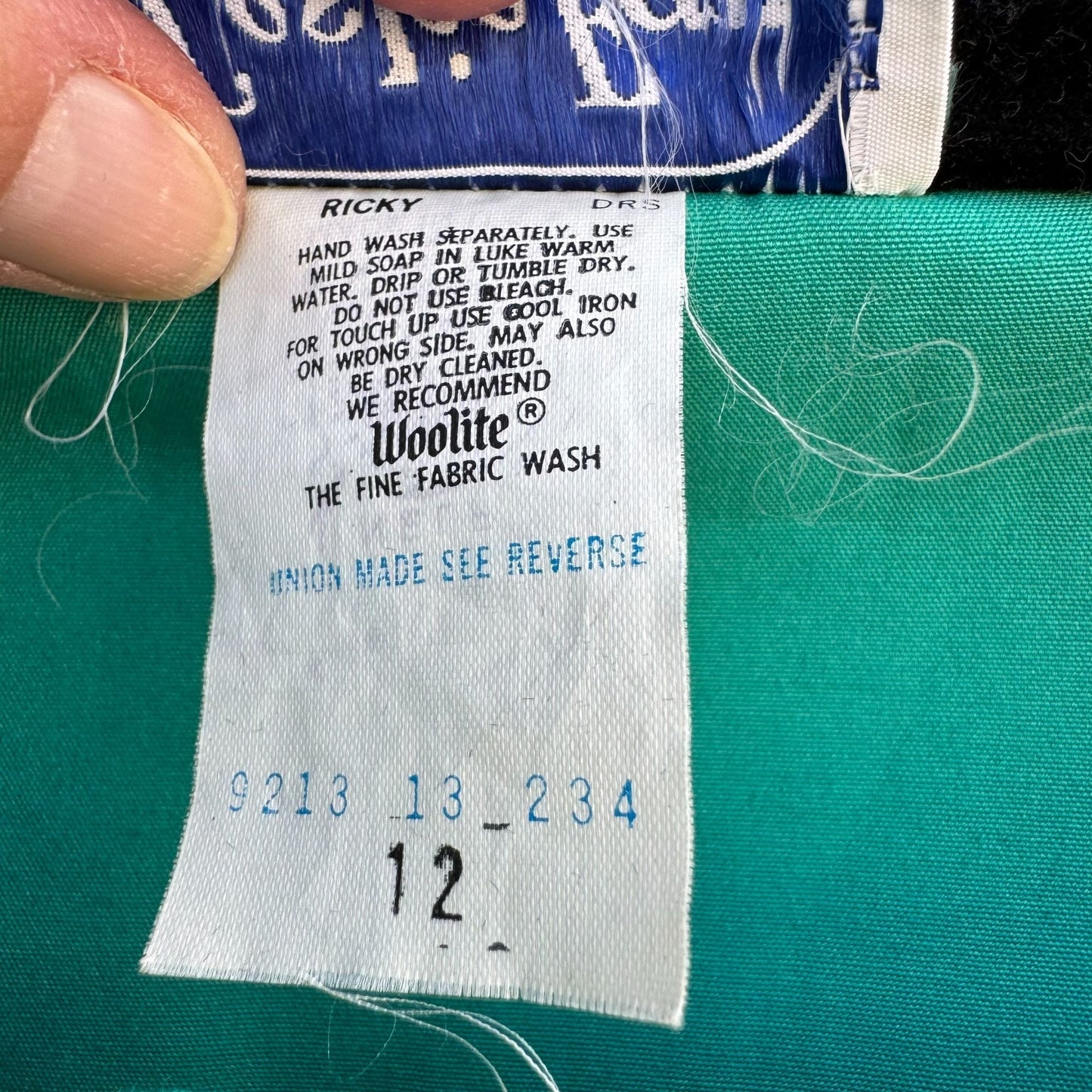 Leslie Fay Vintage Green Short-Sleeve Pintuck Detail Button Front Midi Dress 12