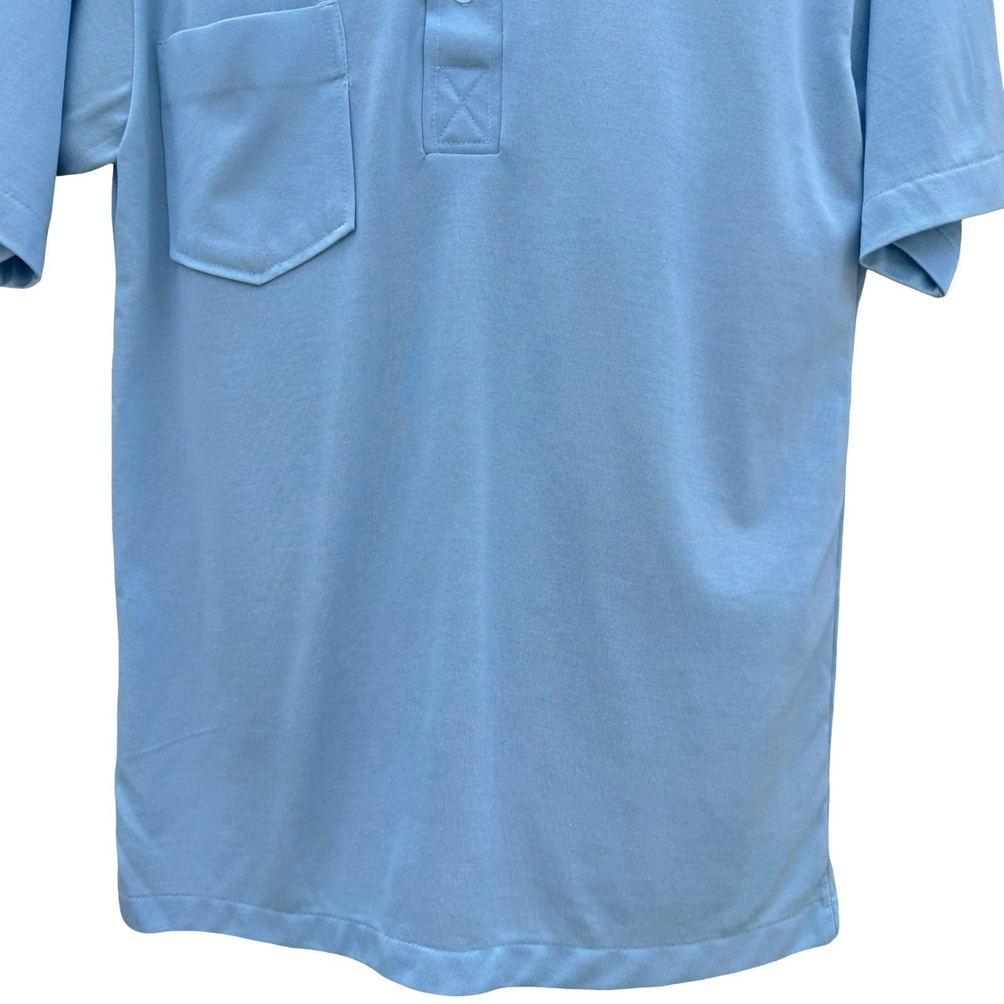 Whang Sports Apparel Mens Vintage Light Blue Short Sleeve Polo Shirt Small Korea