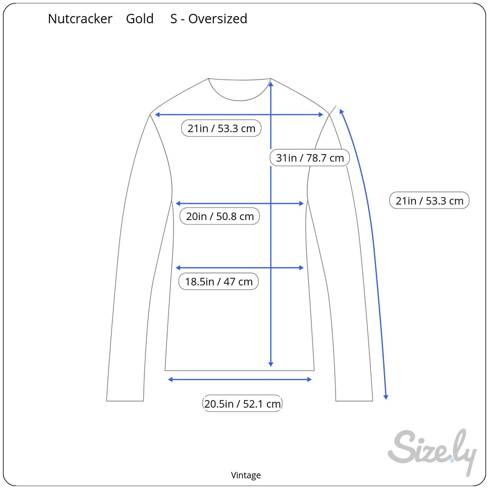 Nutcracker Vintage 80s Womens S Gold Metallic Knit Tunic Sweater Glam Party