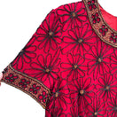 Switch Adrianna Papell Evening Essentials Vintage Womens Red Beaded Floral Crop Top XL 2 image