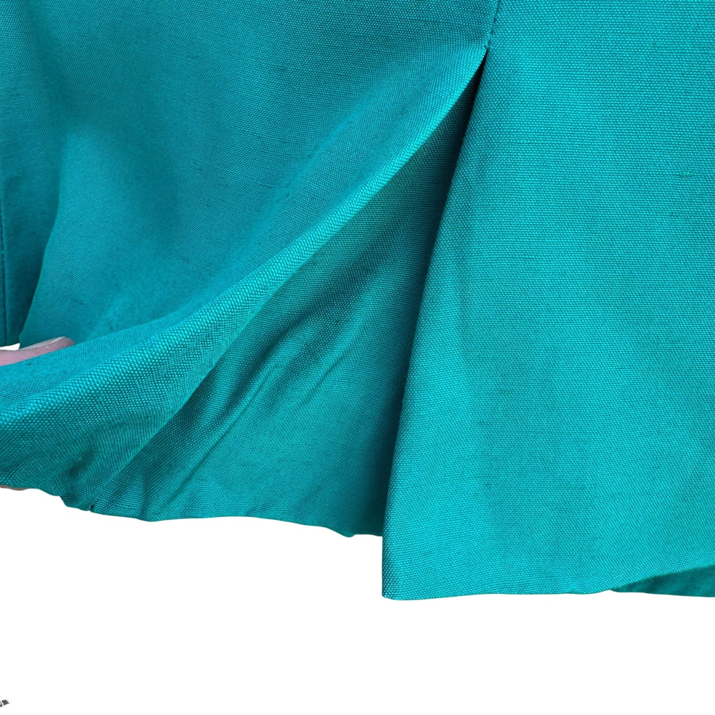 Christian Dior Vintage Womens Teal Short Sleeve Blazer Pencil Skirt Suit Set 4