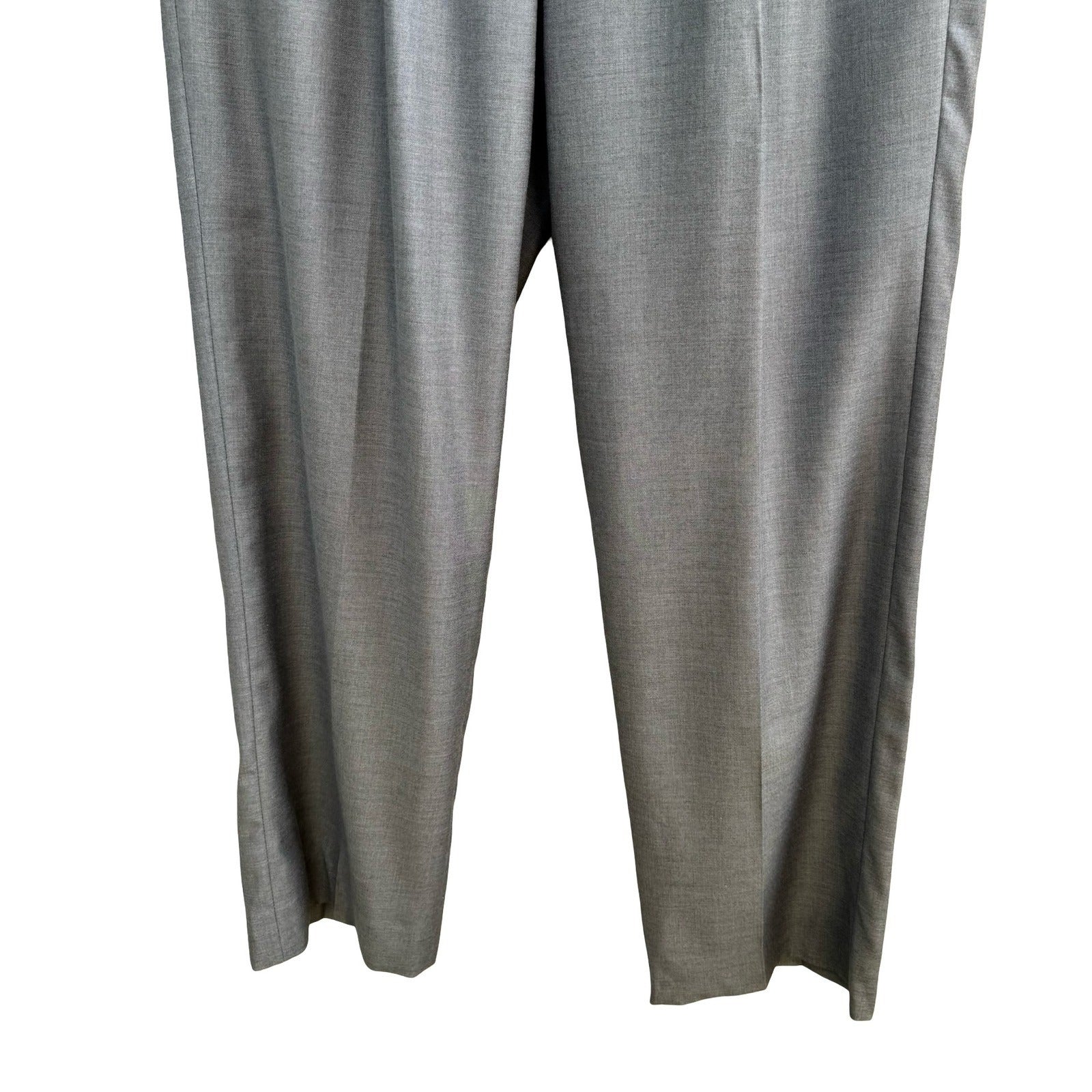 Giorgio Fiorelli Professional Double Pleated Dress Pants Super 150s Grey Mens 36