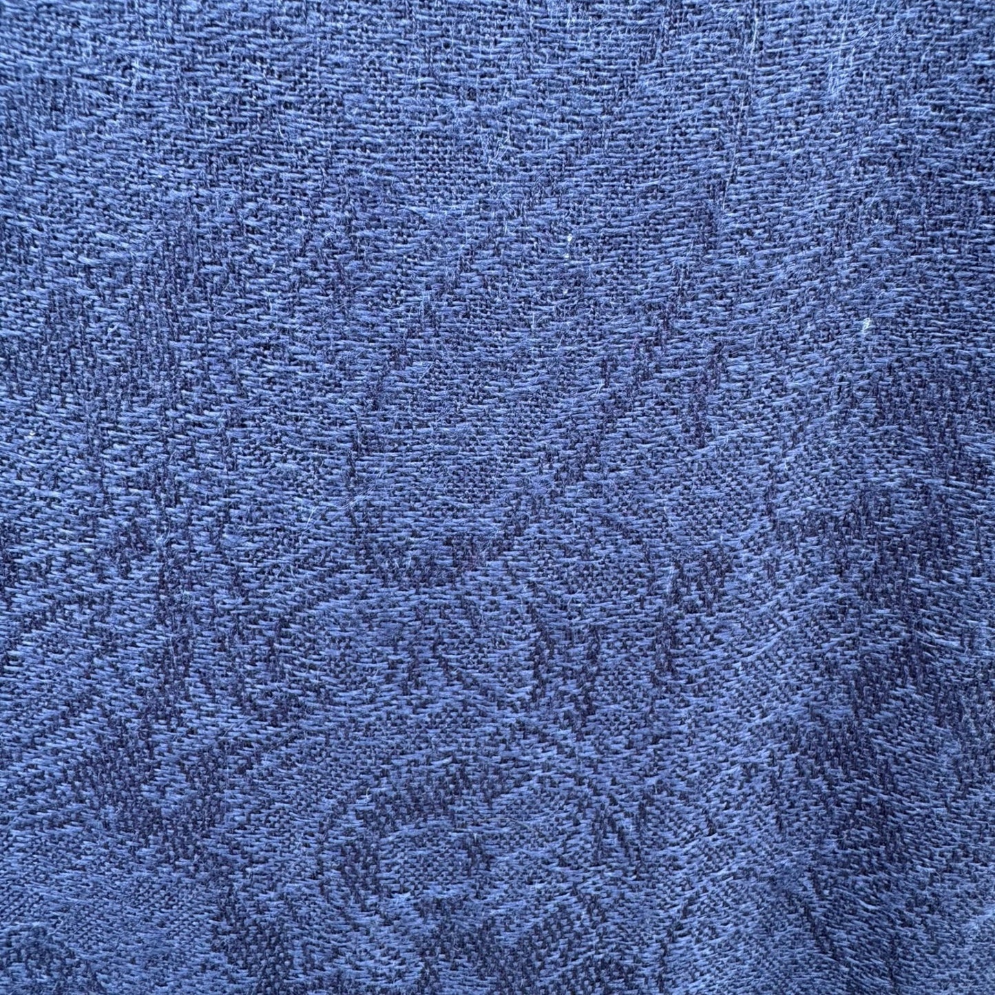 Pashmina Navy Blue Paisley Jacquard Scarf Shawl 100% Pashmina Fringe Wrap Stole