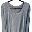 Switch AnyBody Gray Scoop Neck Long Sleeve Stretch High Low Curved Hem Sweater Top 2X 2 image