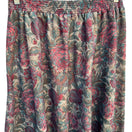 Switch Plus Preferred Vintage Womens Floral Pink Tan Tapestry Print Full A-Line Skirt 18W 3 image