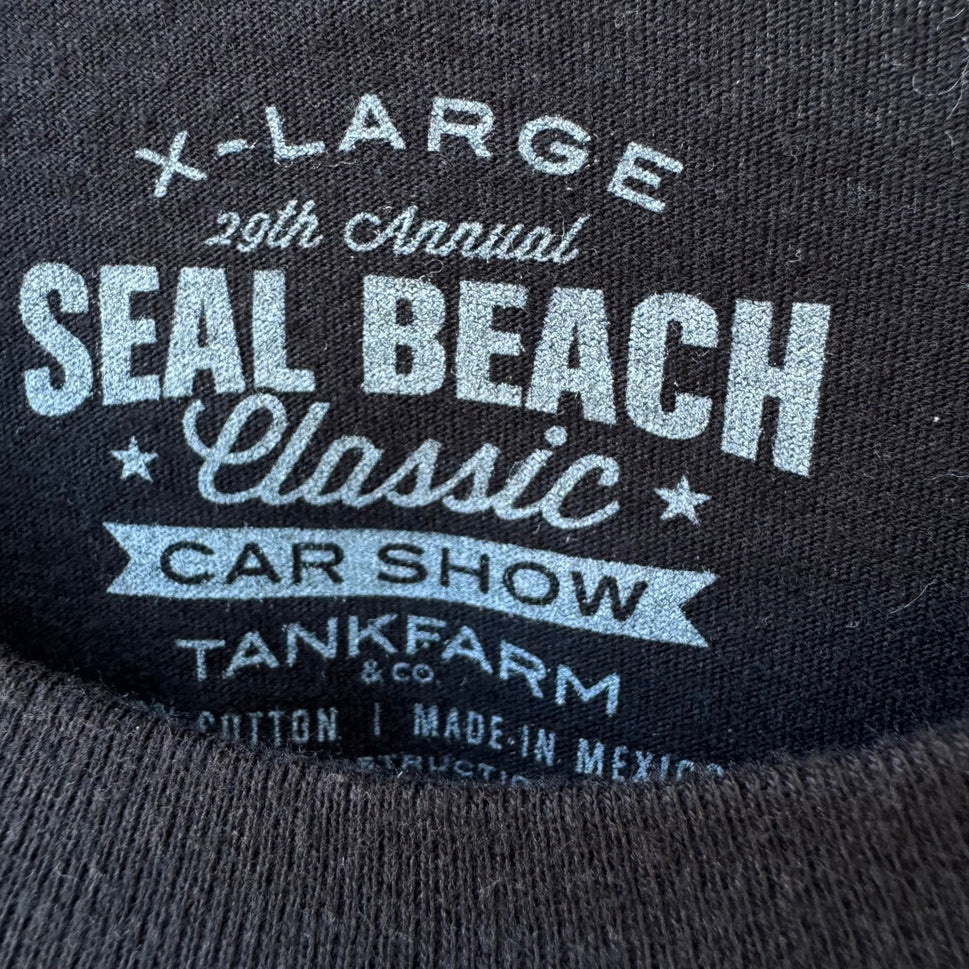 Tankfarm Seal Beach Classic Car Show 2016 Mercedes Gullwing Black T-Shirt XL