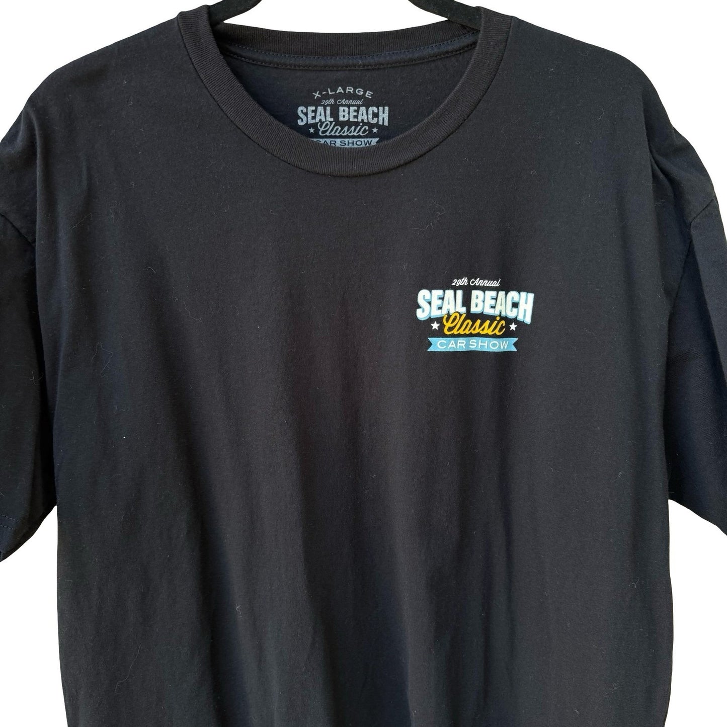 Tankfarm Seal Beach Classic Car Show 2016 Mercedes Gullwing Black T-Shirt XL