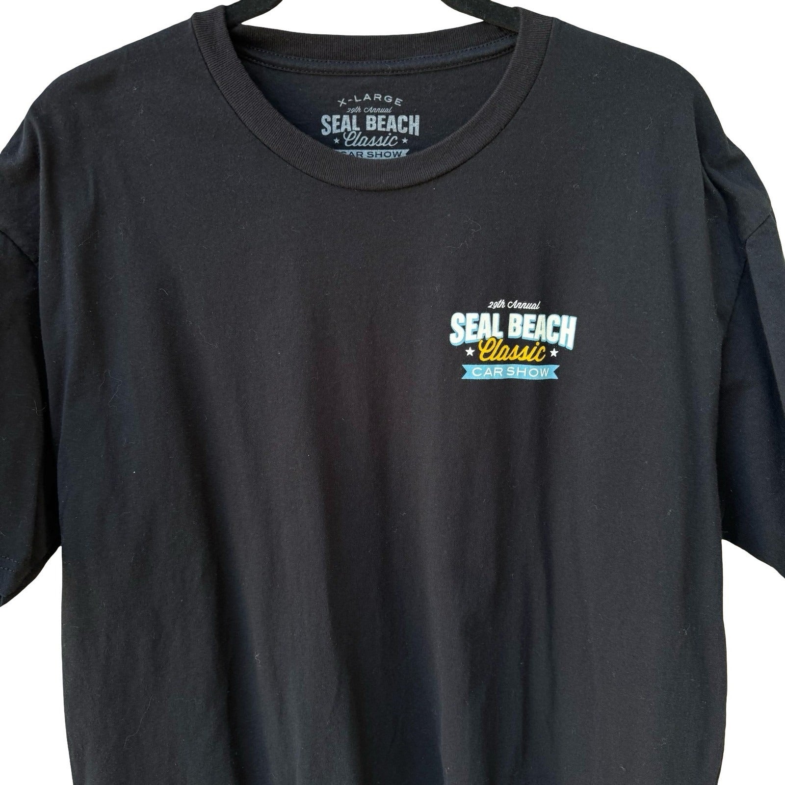 Tankfarm Seal Beach Classic Car Show 2016 Mercedes Gullwing Black T-Shirt XL
