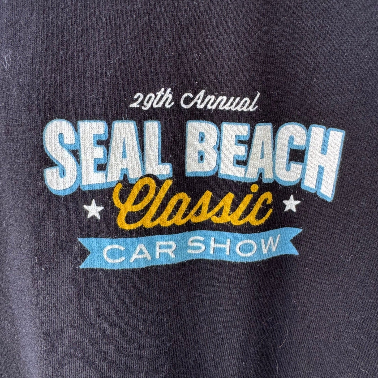 Tankfarm Seal Beach Classic Car Show 2016 Mercedes Gullwing Black T-Shirt XL