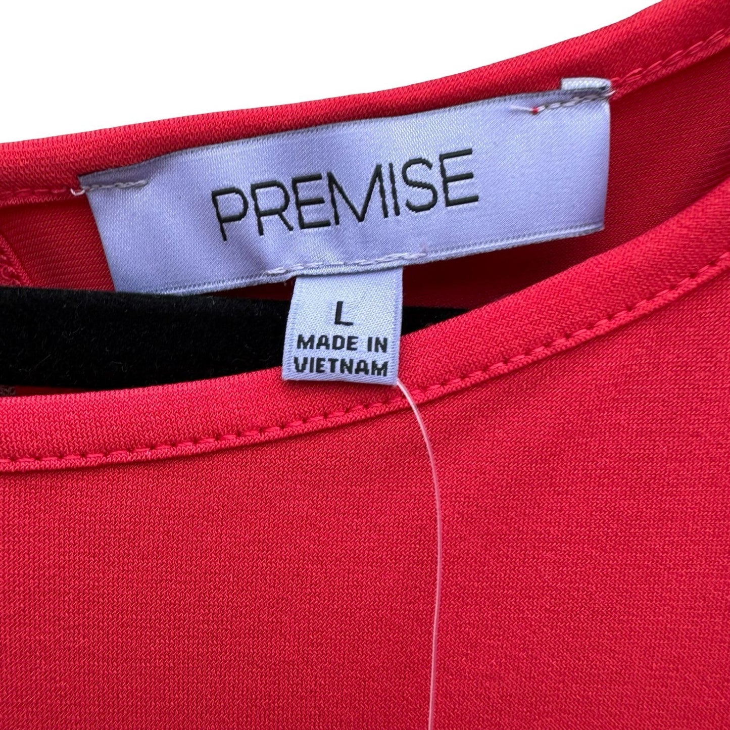 Premise Tuscan Villa Garden Red Draped Side Tie Sleeveless Top Size L NEW Office