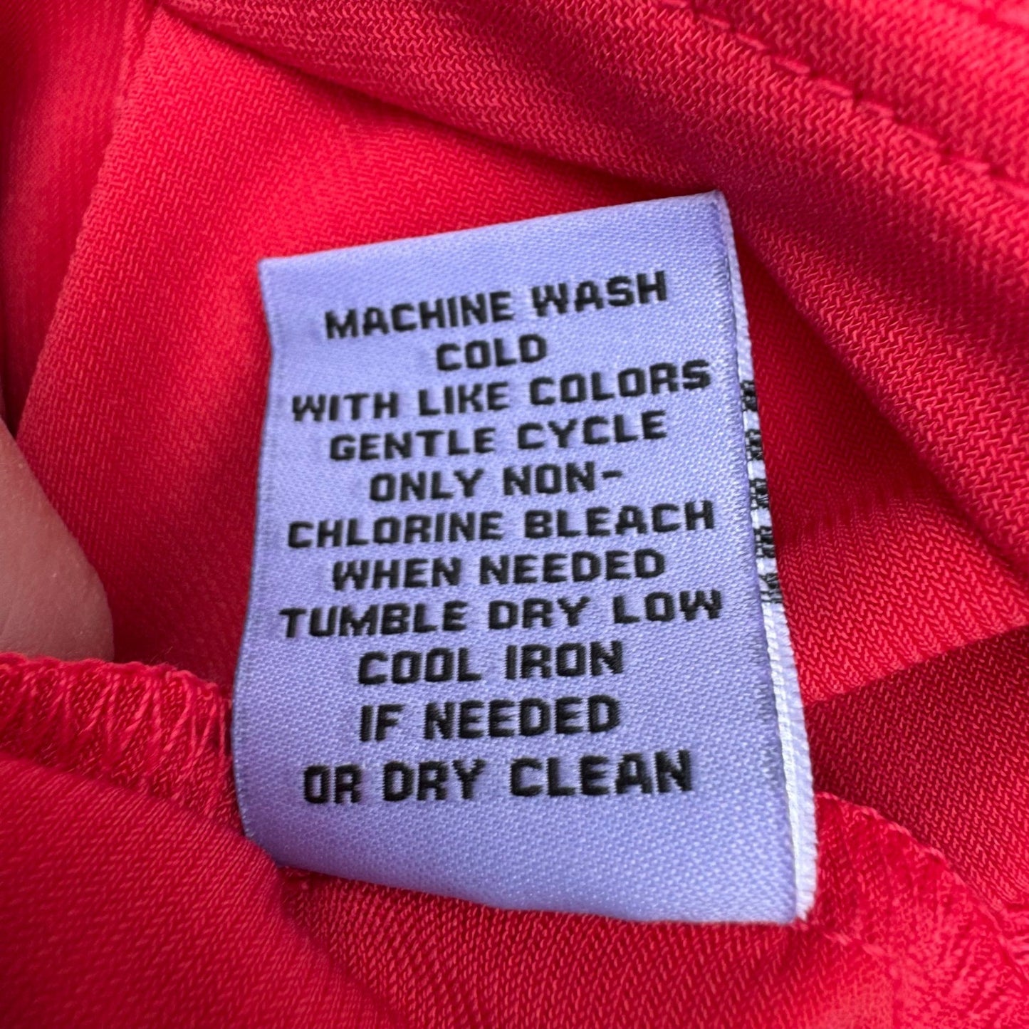 Premise Tuscan Villa Garden Red Draped Side Tie Sleeveless Top Size L NEW Office