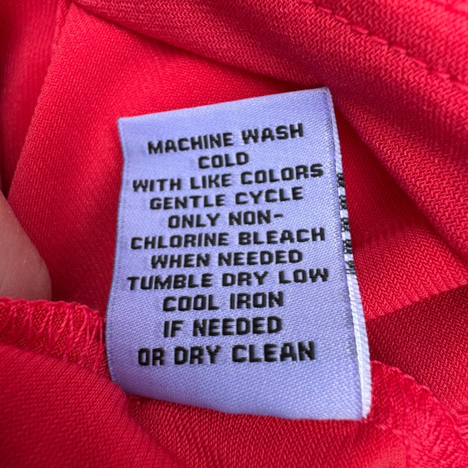 Premise Tuscan Villa Garden Red Draped Side Tie Sleeveless Top Size L NEW Office