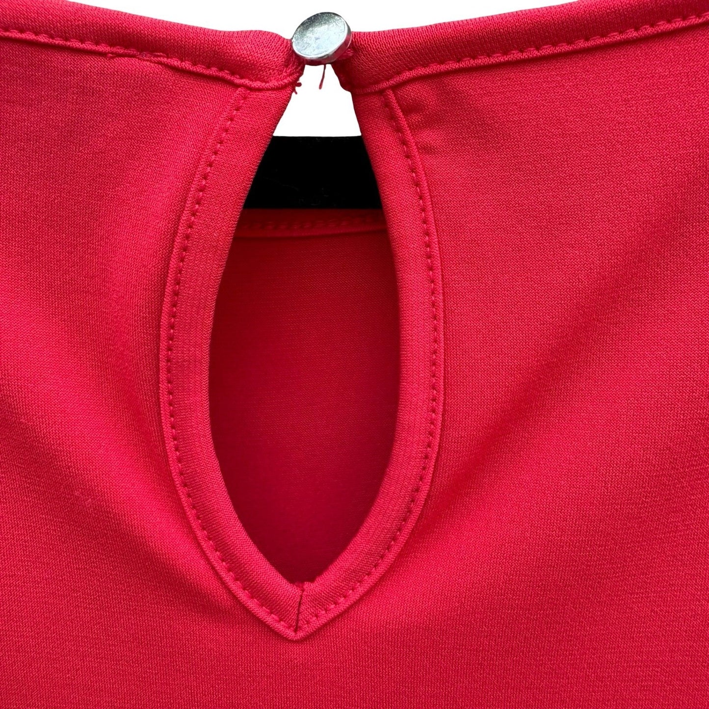 Premise Tuscan Villa Garden Red Draped Side Tie Sleeveless Top Size L NEW Office