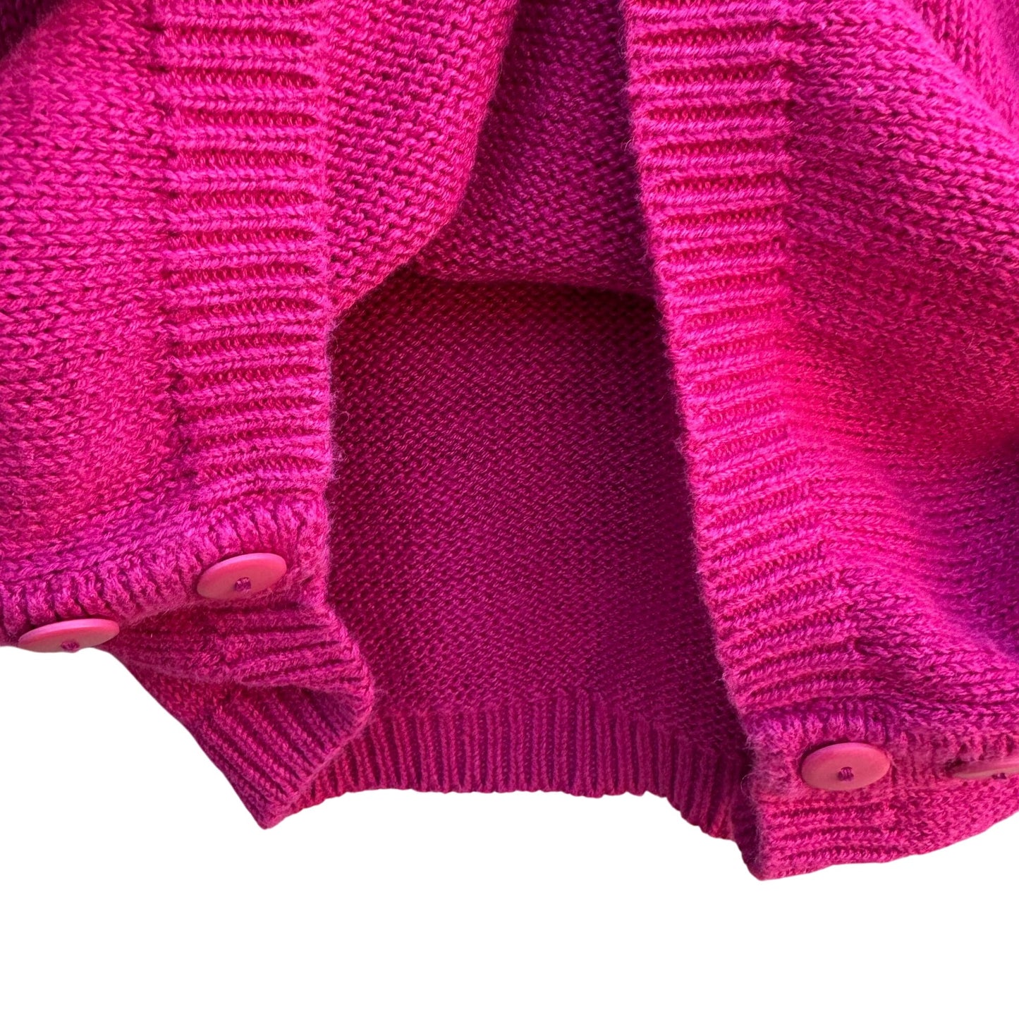 Cherry Stix Ltd Vintage Womens Hot Pink Cropped Knit Mock Turtleneck Sweater S