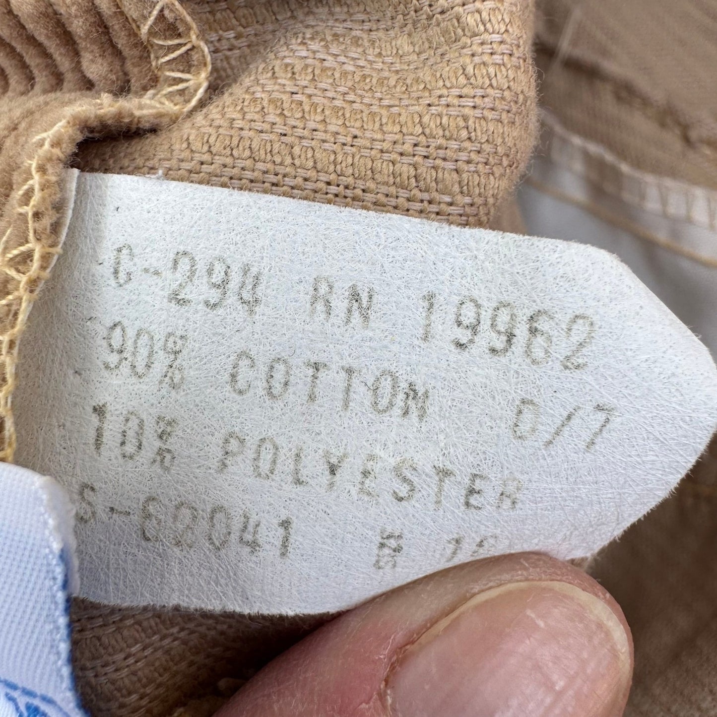 Sears Vintage Tan Corduroy Pants 30x31 High Waisted Straight Leg Camel 80s 70s