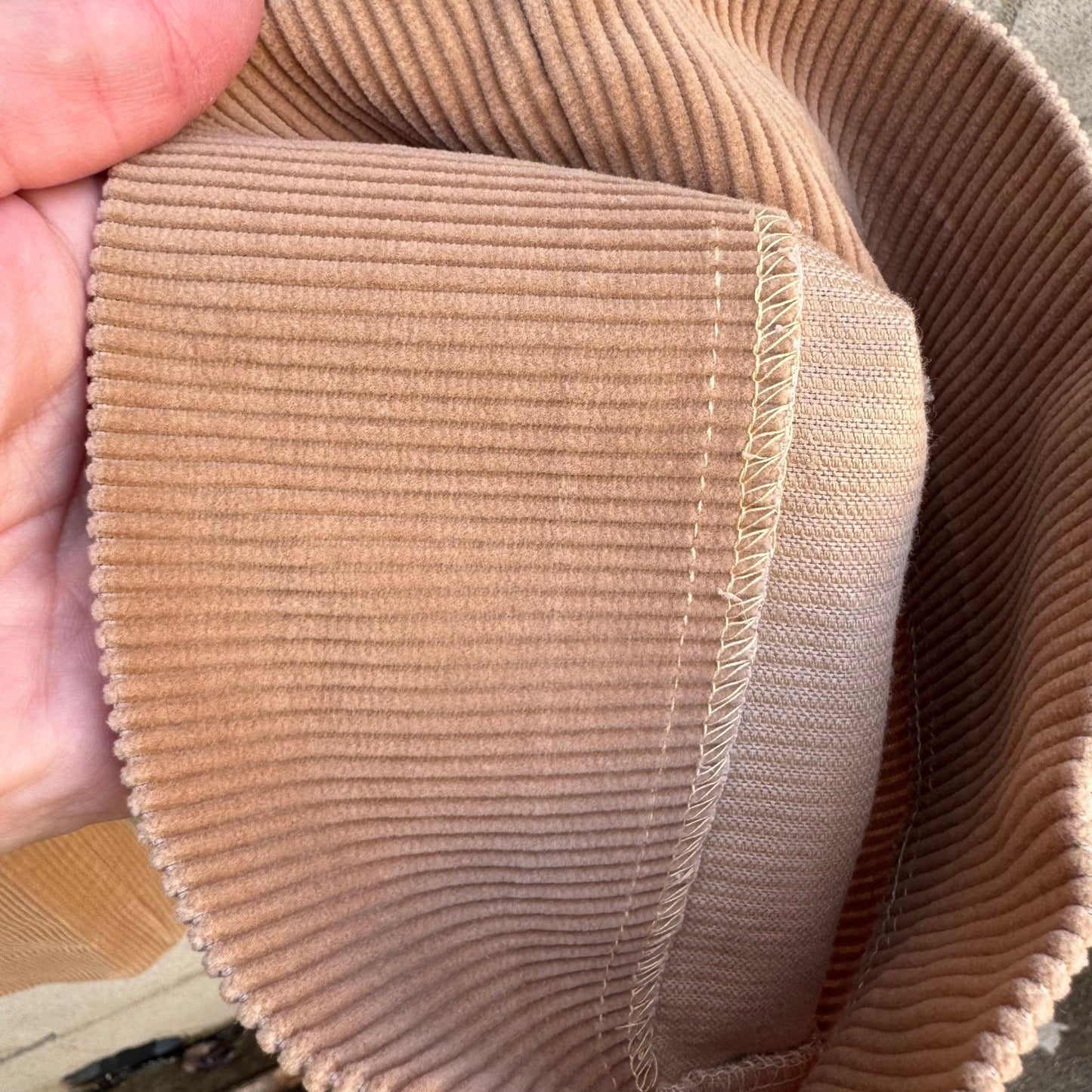 Sears Vintage Tan Corduroy Pants 30x31 High Waisted Straight Leg Camel 80s 70s