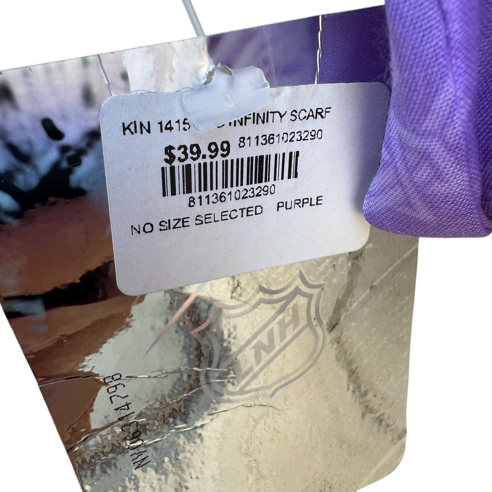 LA Kings Sporty Styles Official NHL Hockey Purple Infinity Hockey Stick Scarf New