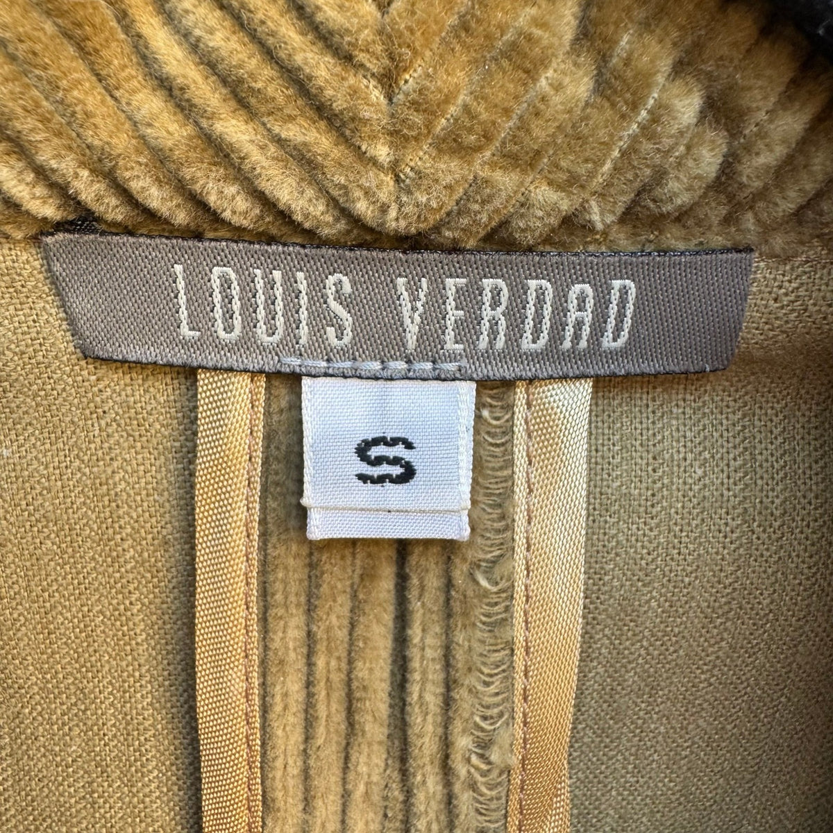 Louis Verdad Steampunk Victorian Regency Puff Shoulder Corduroy Blazer Jacket S