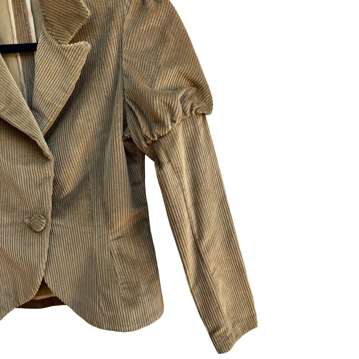 Louis Verdad Steampunk Victorian Regency Puff Shoulder Corduroy Blazer Jacket S