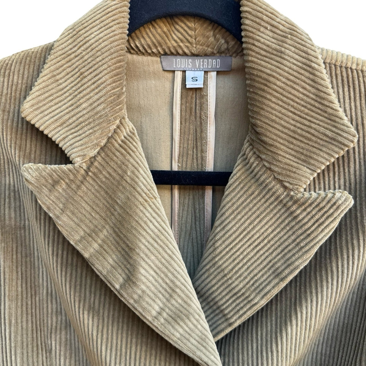 Louis Verdad Steampunk Victorian Regency Puff Shoulder Corduroy Blazer Jacket S
