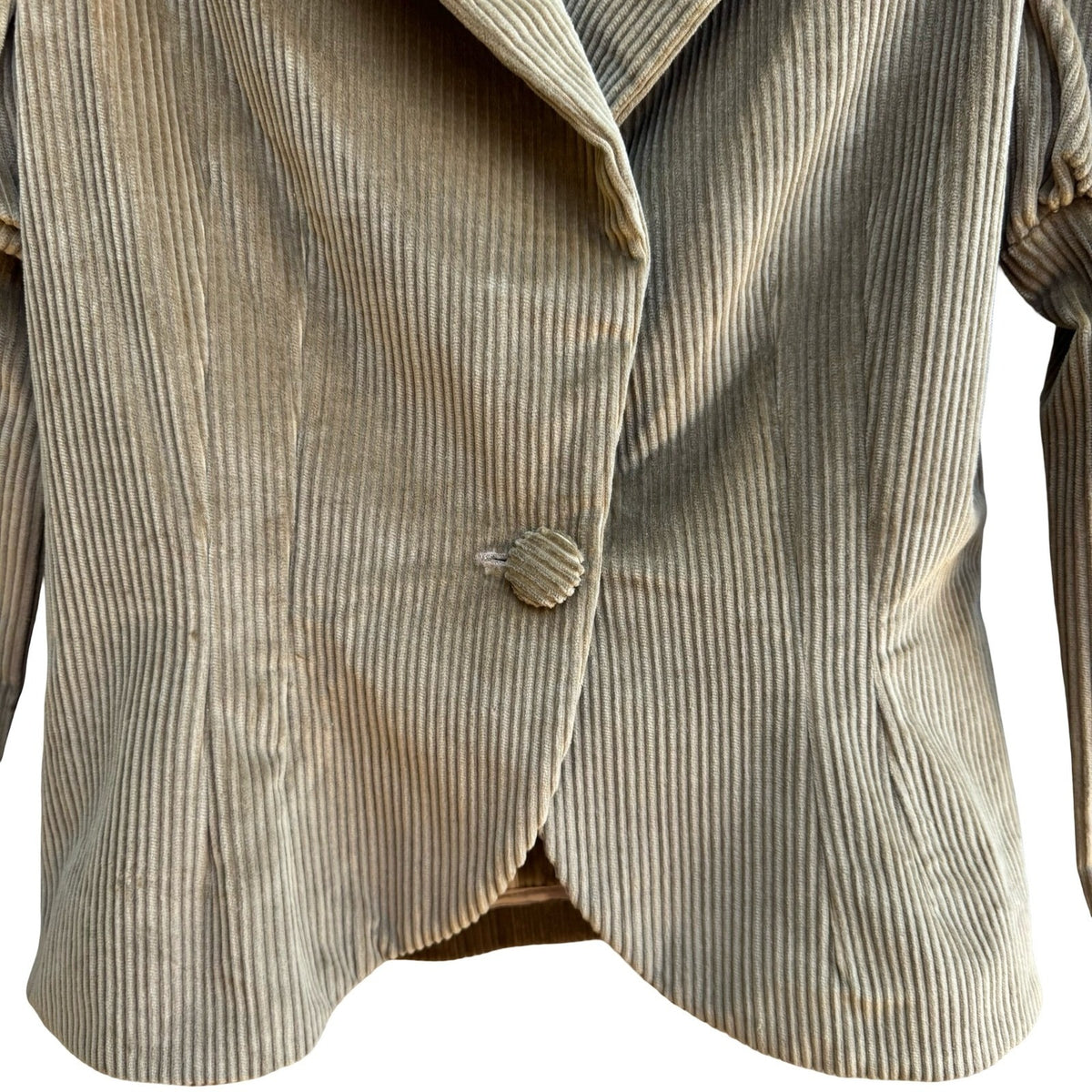 Louis Verdad Steampunk Victorian Regency Puff Shoulder Corduroy Blazer Jacket S