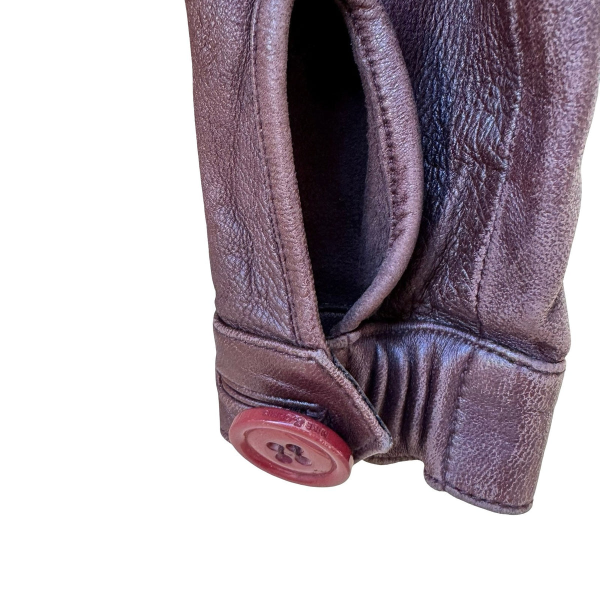 Mike & Chris Y2K Indie Sleaze Hooded Side Cut Out Leather Moto Biker Jacket S